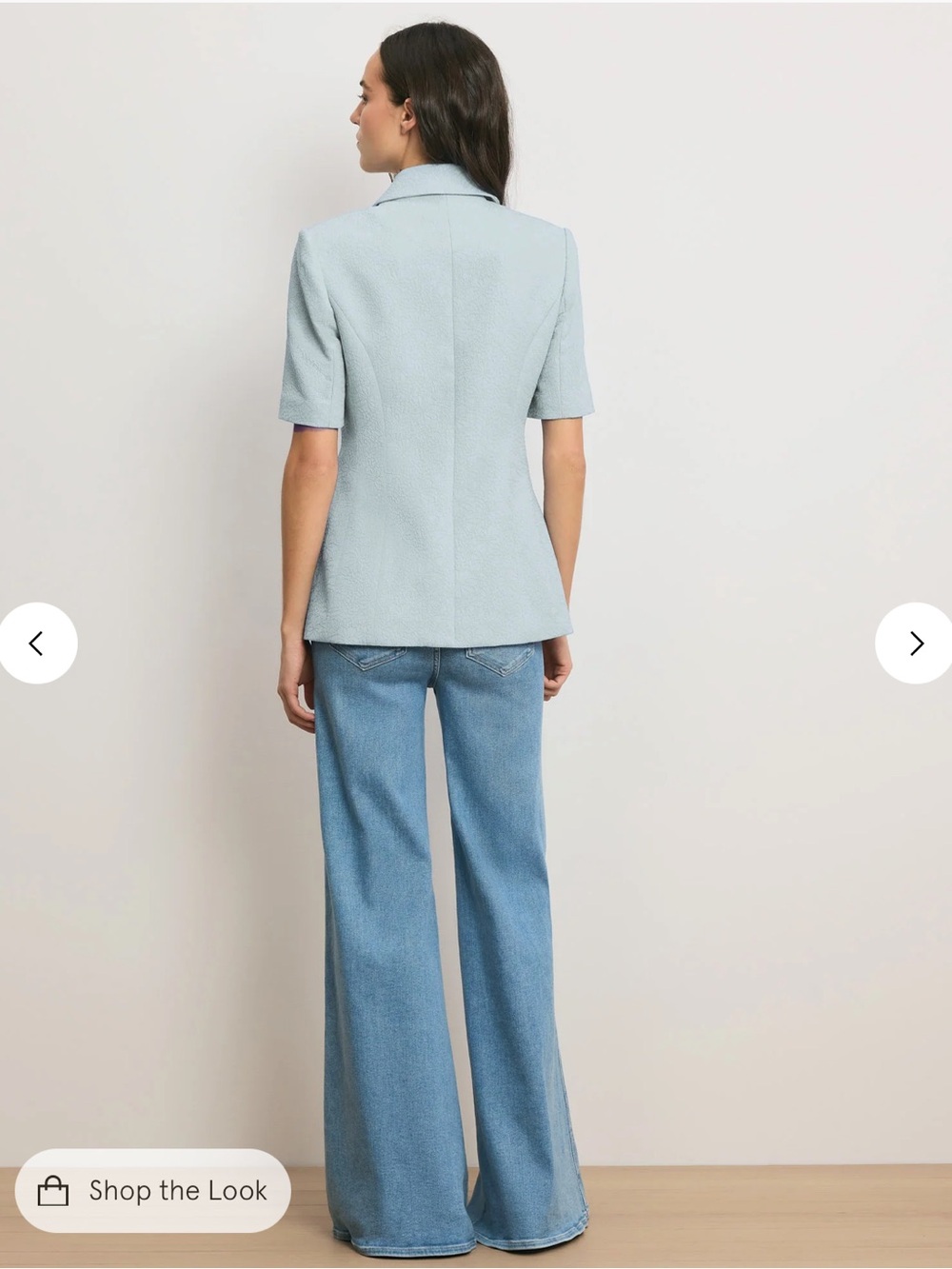 Veronica Beard Pale Blue Bodie Jacquard Jacket - Picture 4 of 8